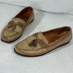 Johnston &‎ Murphy Kiltie Tassel Loafers Moccasin Boat Shoes sz 12M